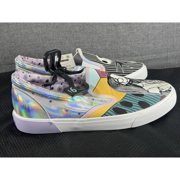 New Nightmare Before Christmas Jack And Sally Slip On Shoes Size 10 NWT - Picture 5 of 9